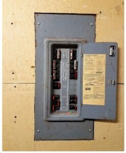 old electrical panel